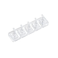 Support d'affichage pour faux ongles en acrylique transparent non magnétique, style INS, base d'entraînement portable pour ongles, support de pointe d'ongle en forme de pièce d'échecs
