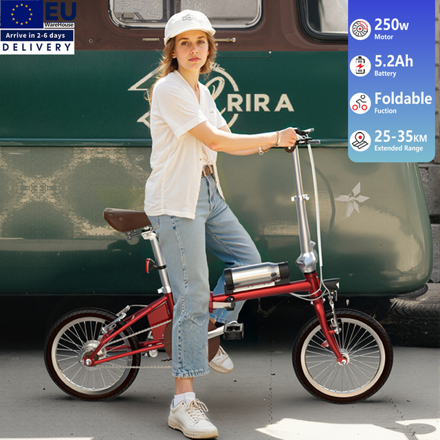 Eu Stock Onesport OT02 Folding Electric Road Bike Urban Commuting 48V Electric Foldable Bicycle 250w Electric Bike for Adults