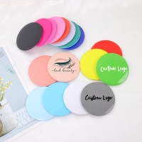Miroirs de poche cosmétiques ronds de petite taille en gros, miroir de maquillage miniature, cadeau promotionnel, logo personnalisé, mini miroir