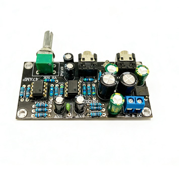 Single Power Supply 47-Channel Headphone Amplifier Board PCB/Finished Module with Dual Channel Op Amp AC 6V/18V