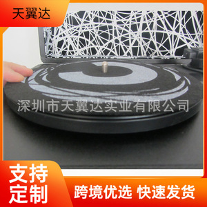 Almohadilla de fieltro de lana Skywin negra y gris 1-0000 para accesorios de tocadiscos - Product Image 2