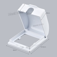 Boîte transparente de type 86, couvercle étanche, boîtes de protection pour interrupteur mural domestique, boîtier de prise électronique auto-adhésif