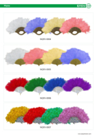 Hotsale coloré plume ventilateur main tenir ventilateur plume panaches ventilateur pour mariage fête danse Performance artisanat