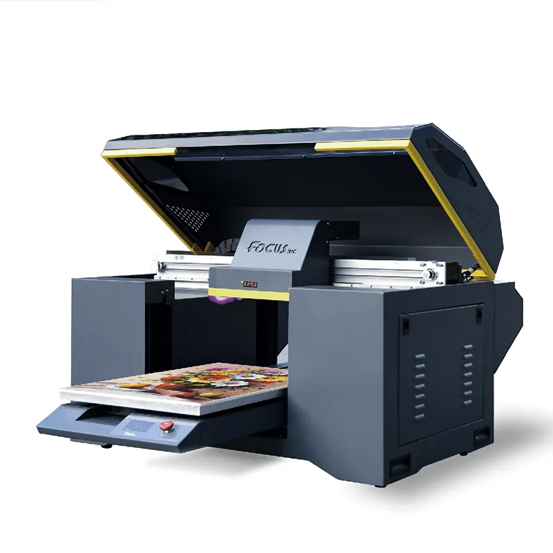 Digitale Printer Afdrukken Op Elk Oppervlak Hout Metaal Glas A3 Uv Flatbed Printer Met Groothandel Prijs
