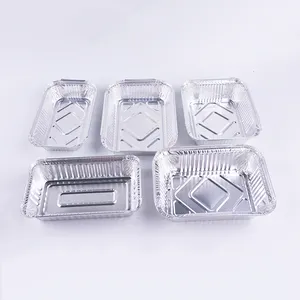 Nampan Saji Alumunium Foil, Takeaway Makanan Sekali Pakai Aluminium Foil