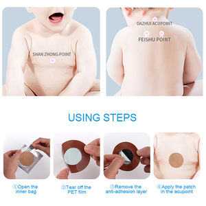 Patchs anti-toux et coupe-toux pour enfants, prêts à être expédiés, diamètre 2,36 pouces, certifiés CE, pour la thérapie de réadaptation de la toux sèche aiguë - Product Image 5