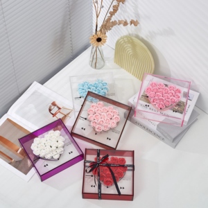 Caja de Música Acrílica Romántica con Rosas, Estilo <span class=keywords><strong>Spotify</strong></span> Transparente, Flores de Jabón, <span class=keywords><strong>Regalo</strong></span> para San Valentín o Aniversario - Product Image 3