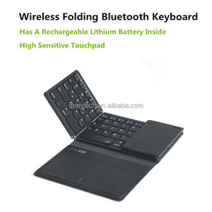 คีย์บอร์ดไร้สายพกพา <span class=keywords><strong>Z</strong></span> Hot Sale พร้อมทัชแพด บางเฉียบ 0.61 ซม. สำหรับระบบทั่วไป รุ่น B055 คีย์บอร์ดพับได้ขนาดเล็ก - Product Image 5