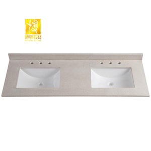 Заводская цена, двойная раковина для отеля, гранитная столешница для ванной комнаты - Product Image 4