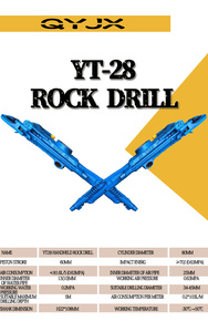Exploitation minière utilisée YO18 Rock Drilling Jackhammer modèle YO20 Y18PA YT24 YT28 outils - Product Image 5