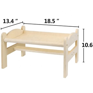 나무 높은 고양이 침대, 실내 고양이 소파 애완 동물 용품 통기성 고양이 장난감, 중소 고양이 선물에 적합 - Product Image 2