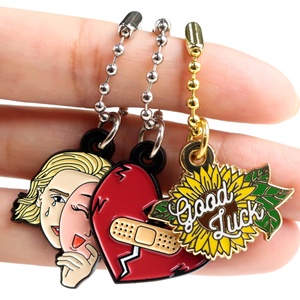 Free Design Wholesale Custom Zinc Alloy Metal Cute Anime Cartoon Waterproof <b>Personalized</b> Hard Enamel Logo <b>Keychain</b> - Product Image 4