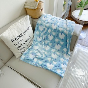 Cartone animato coperta di flanella per i bambini 100% poliestere monostrato Design sottile asilo regalo per l'estate - Product Image 2