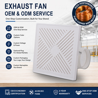 Ventilateur axial étanche de fabrication chinoise, monté sur conduit, 220V, robuste, pour salle de bain, pour la circulation de l'air