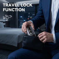 Rasoir Électrique Sans Fil Étanche IPX7 à Double Lame, Rechargeable Type-C 600mAh, Tondeuse Visage et Corps pour Hommes, Verrouillage de Voyage, Usage Domestique