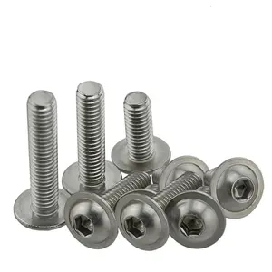 M4 M5 M6 Gal-Kohlenstoffstahl B7 B7m Gr 2 Gr 5 Astm Schwarzoxid Phillips-Antrieb Sechskant-Stecker-Kopf Maschinenschraube mit Flansch