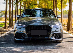 Pare-chocs avant style <span class=keywords><strong>RS3</strong></span> avec calandre nid d'abeille pour <span class=keywords><strong>Audi</strong></span> A3 S3 8V.5 2017-2020, kit de conversion d'usine. - Product Image 6
