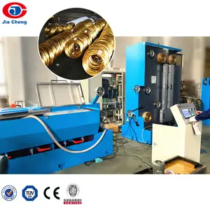 Jiacheng Manufacturer Brass wire drawing machine with online continuous annealing device for fine brass wire