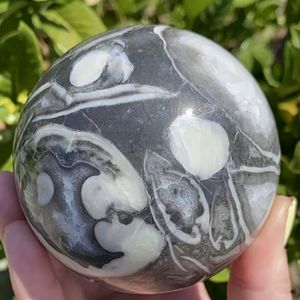 Vente en gros de sphères de pierre d'agate mousse naturelle de guérison, pierre précieuse polie, décoration d'intérieur - Product Image 1