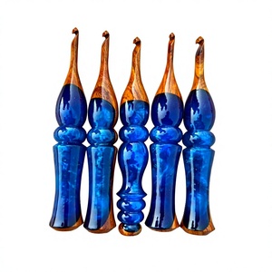Wooden & Resin Fashion <b>Crochet</b> <b>Hook</b> Needles Set 20cm Convenient for Hand Knitting and <b>Crochet</b> DIY Crafts - Product Image 5