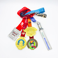 Medalla Personalizada del Campeonato Mundial M6 2025, Aleación de Zinc Chapada en Oro con Diseño de Penang, Malasia