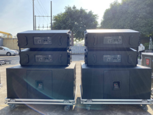 TI Pro Audio LA-2122 Dual 10 pulgadas <span class=keywords><strong>2</strong></span> vías Sistema de sonido de matriz de línea activa pasiva - Product Image 5