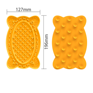 Hot selling custom multi-color food grade silicone dispersion pet cat paw <b>slow</b> <b>feeder</b> pad bone <b>dog</b> licking pad belt suction cup - Product Image 6