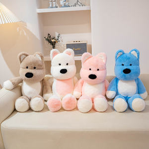 Cross-<span class=keywords><strong>Border</strong></span> West Highland White <span class=keywords><strong>Terrier</strong></span> Animal en peluche PP coton rempli chien oreiller poupée en cours d'exécution assis Style cadeau d'anniversaire jouet - Product Image 4