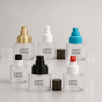 Bouteille Pompe Transparente PETG 100ml à Large Ouverture Prête à l'Expédition, Vide, pour Sérum, Lotion, Tonique avec Pulvérisateur, Emballage Cosmétique de Marque