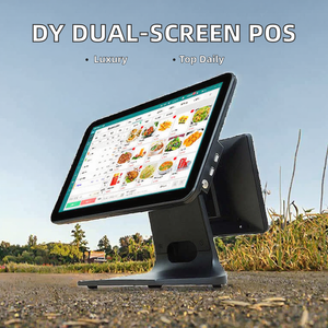 Longfly All-in-One 15.6+10.1/11.6 Screen Touch Dual 15" Screens Cash Register Terminal Small Business POS - Product Image 2