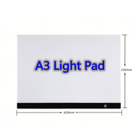 R-DB A2 A3 A4 Tableta de Luz LED con USB/Tipo C, Brillo Regulable, para Pintura Diamante