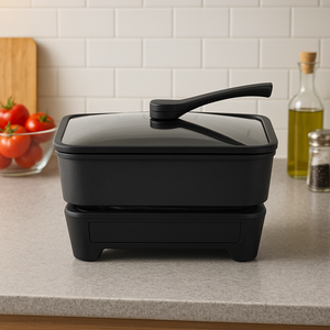 OEM 도매 2-in-1 전기 핫팟 그릴 쿠커 팬 급속 가열 다기능 논스틱 무연 바베큐 야외 가정용 - Product Image 1