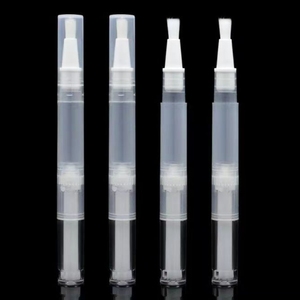 Venta al por mayor bajo precio cosmético 10ml maquillaje labio brillo tubo pluma uñas Gel cutícula aceite Twist pluma con tapa superior - Product Image 3