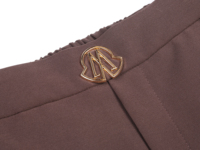 Culottes en tissu ajustables avec emblème métallique OEM personnalisé, taille personnalisée, impression de marque sur mesure, 2 teintes, en stock, vêtements pour femmes
