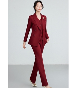 Traje DE FÁBRICA DE China para <span class=keywords><strong>mujer</strong></span>, traje de tres piezas de talla grande para <span class=keywords><strong>mujer</strong></span>, conjuntos de traje de negocios para <span class=keywords><strong>mujer</strong></span> - Product Image 1