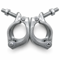Coupleur d'angle droit pour échafaudage, double coupleur pour tubes en acier, pince de construction pour échafaudage