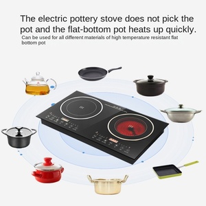 Table de cuisson à induction à brûleur unique 3000W, commande tactile, panneau en verre, boîtier en acier inoxydable, chauffage rapide, cuisinière de comptoir pour hôtel - Product Image 2