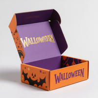 Boîte postale d'expédition en carton ondulé pour avion et avion Halloween Emballage en carton Coffrets cadeaux de Noël pour petites entreprises