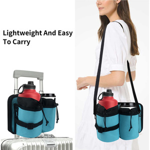 Luggage Cup Holder Neoprene Portable Travel Drink Organizer For Suitcase Accessories - Product Image 4