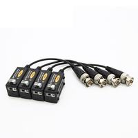 Émetteur-récepteur balun vidéo HD BNC 8MP AHD TVI CVI CVBS connecteurs de câble