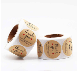 Etiqueta Adhesiva Personalizada de Papel Kraft para Envolver Regalos, con Logotipo Propio, para Velas, Agradece su <span class=keywords><strong>Compra</strong></span> - Product Image 5