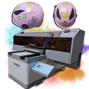 Máquina de impresión de botellas con funda móvil, Mini impresora UV de paso único Dft 6040
