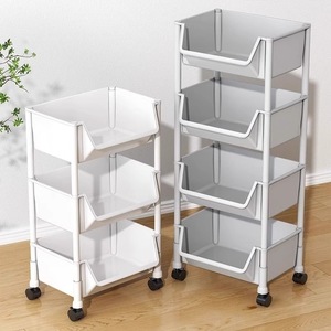 Multifunctional Mobile <b>Storage</b> Rack 5 Tier <b>Plastic</b> <b>Drawer</b> Cart With Wheels For Home Bedroom Kitchen Living Room Toy Organizer - Product Image 1