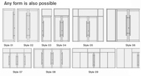 Puerta multifuncional Puerta forjada comercial y puerta de entrada de hierro moderna de vidrio Seguridad de entrada principal de alta calidad