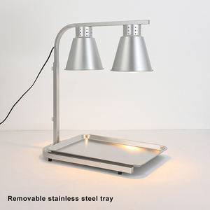 Stazione di Presentazione Alimenti <span class=keywords><strong>Elettrica</strong></span> in Acciaio Inox con Lampada Riscaldante per Hotel - Product Image 6