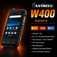 Pour les marchés mondiaux : Talkie-walkie POC 4G LTE W400, Interphone portable étanche IP65, Interphone portable étanche F400 IP65