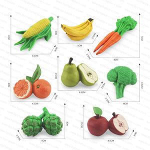 Meilleur cadeau de Noël pour les enfants en gros montessori jouet éducatif mini fruits légumes modèles kits pour jouets préscolaires - Product Image 3