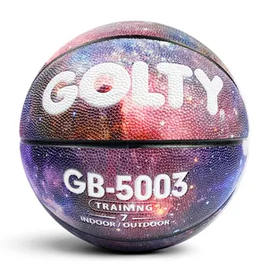 Personalizzare Personalizzato Pallone da Basket Fornitore di Pallone da basket in gomma per la pratica di alta qualità in pelle di dimensioni 7