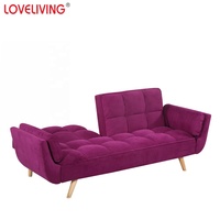 Canapé-lit convertible moderne en tissu 3 places style américain pour salon, avec oreiller – Vente en gros