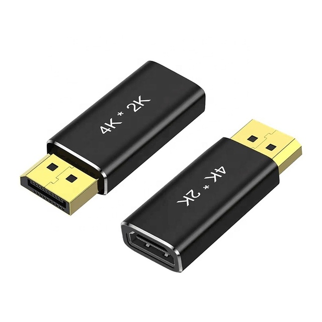 New Design  DP DP M to HDMI F (M/F) 4K 30Hz HD 1080P Aluminum Converter Adapter